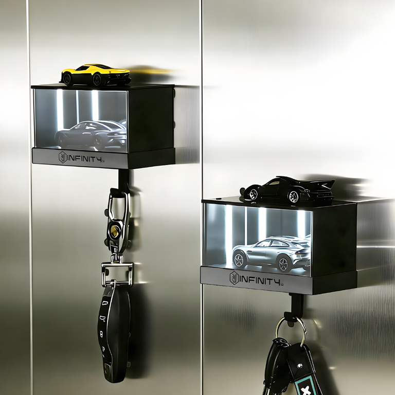 1:64 無限鏡車模展示盒鑰匙架