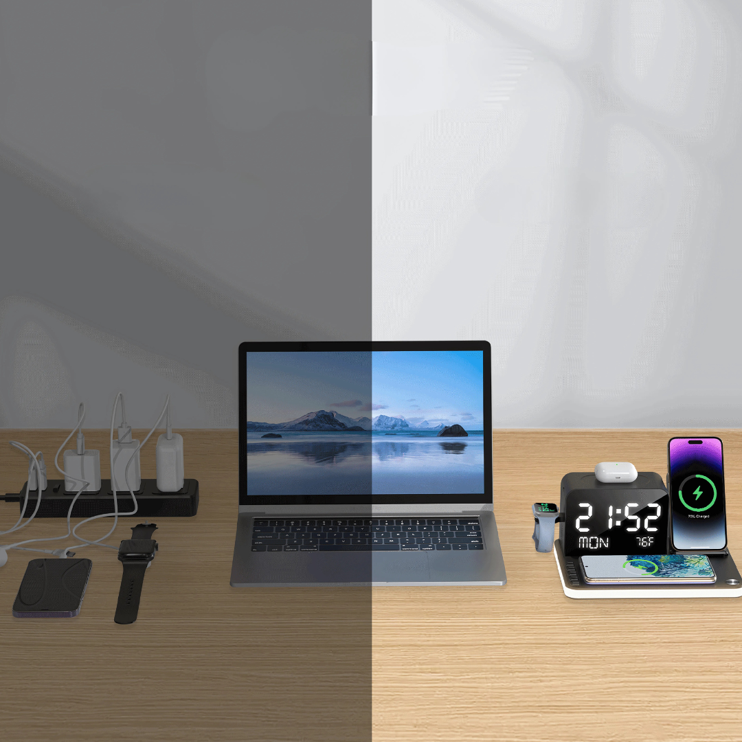 多功能無線充電插座