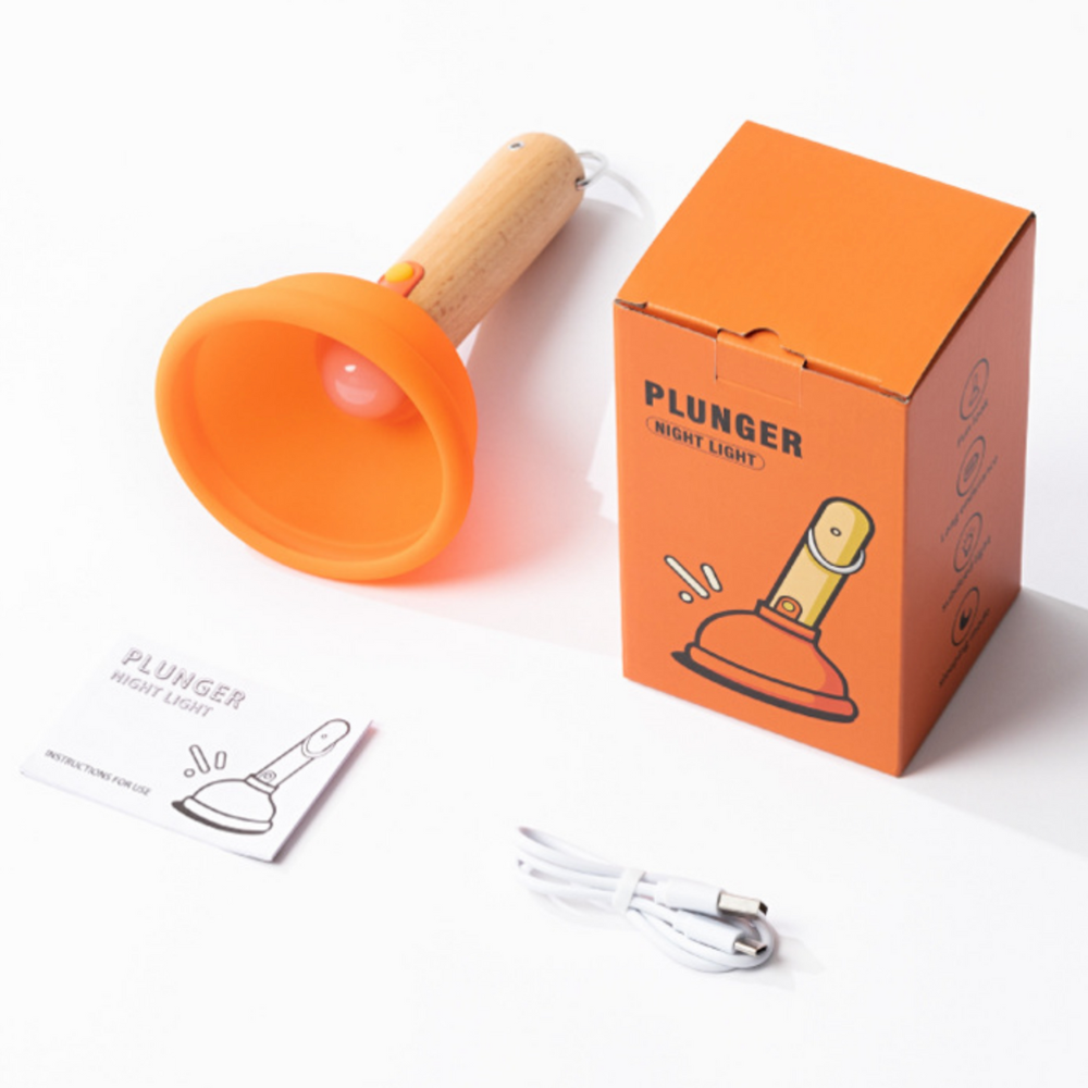 木質馬桶吸小夜燈