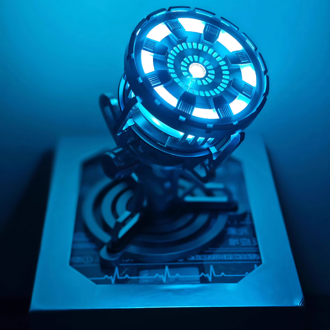 鋼鐵之心燈具擺件｜鈀金屬款