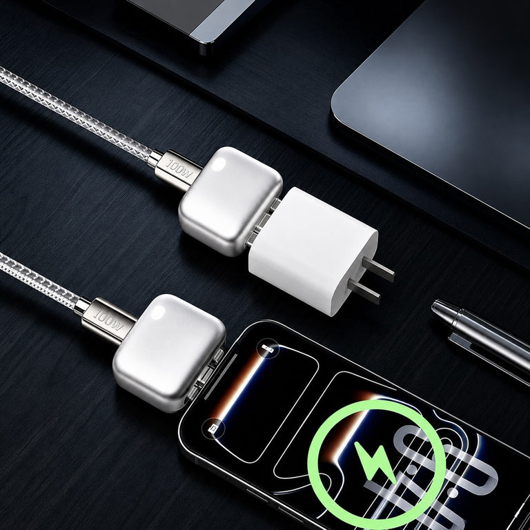 Type-C 滿電自動斷電器多設備充電情境圖