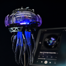 CyberJelly 紫色透明機械水母細節展示