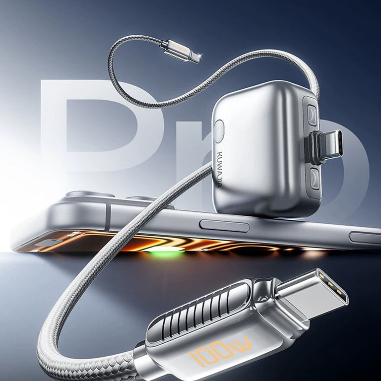 Type-C 滿電自動斷電器加充電線組合圖