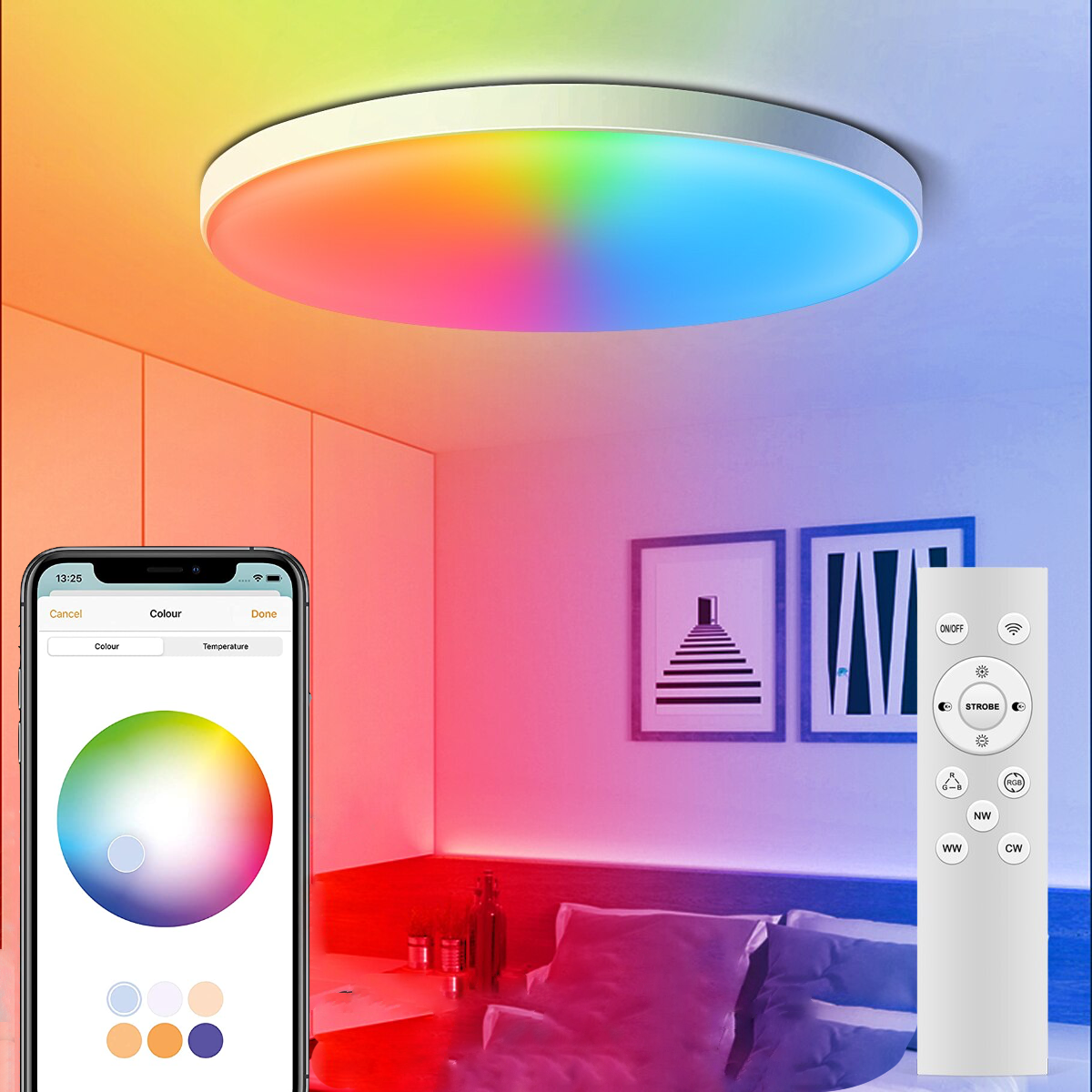 Homekit smart LED ceiling light (new direct connection upgrade)